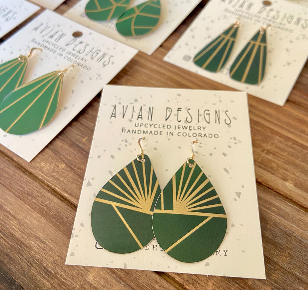 Upcycled Tin Earrings